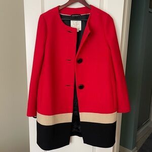 Kate Spade Garby 100% Wool Coat